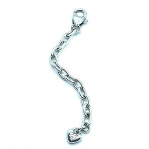 BRIGHTON SILVER Oval EXTENDER For Bracelet Or Necklace Sparkle Beautiful 3"